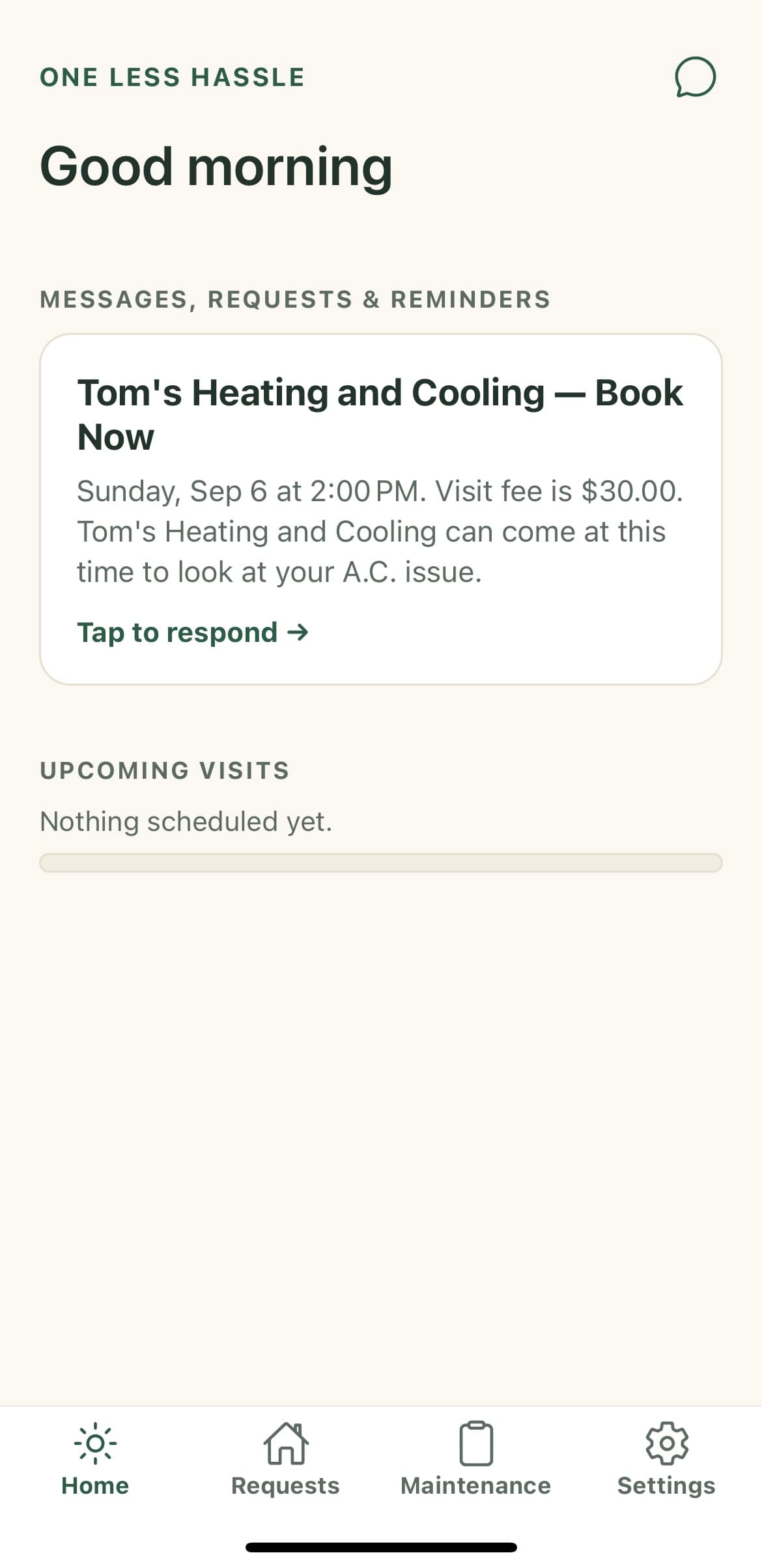 Appointment booking
