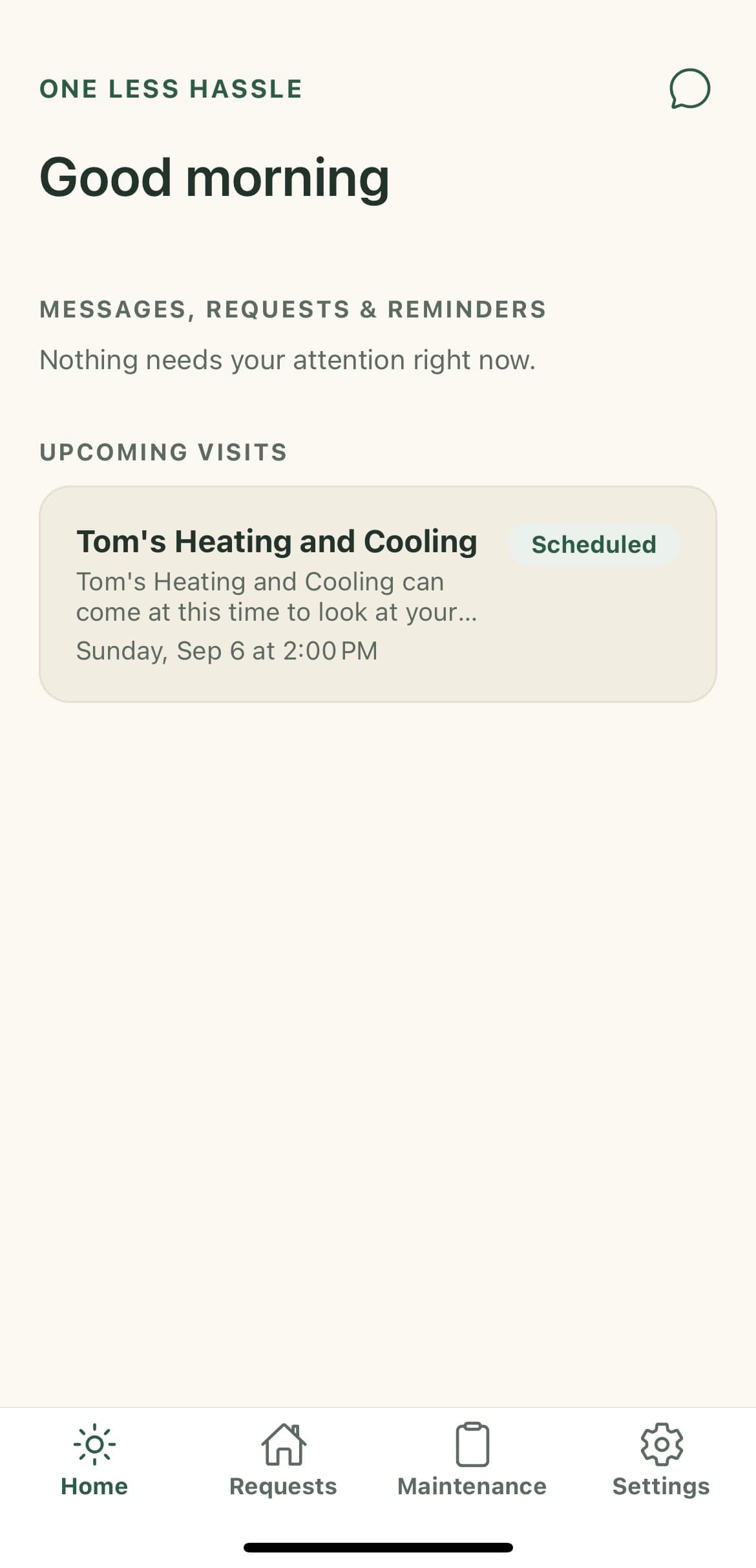 Upcoming visits